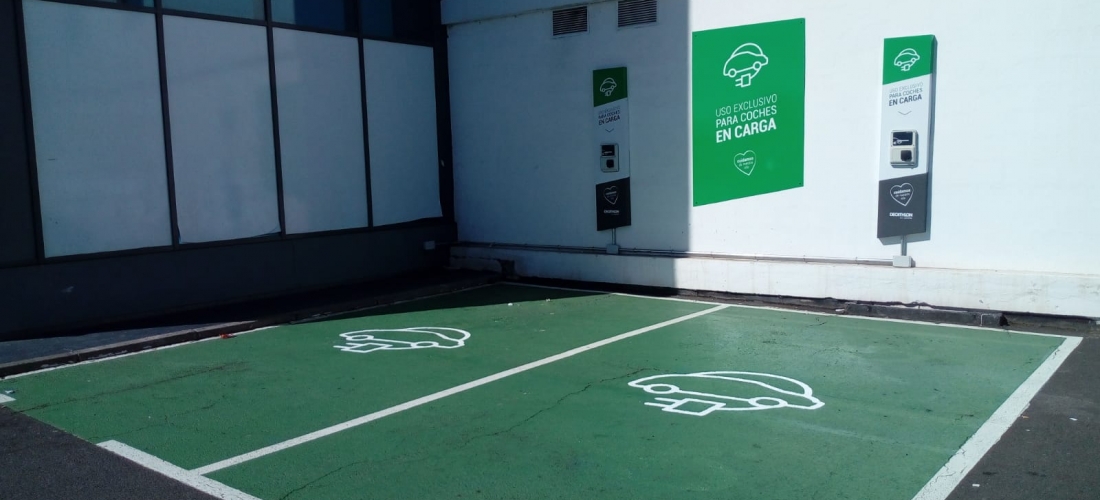 Rotulación de instalación para coches eléctricos