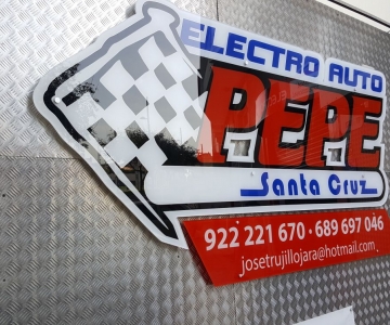 Rótulo Electro Auto Pepe