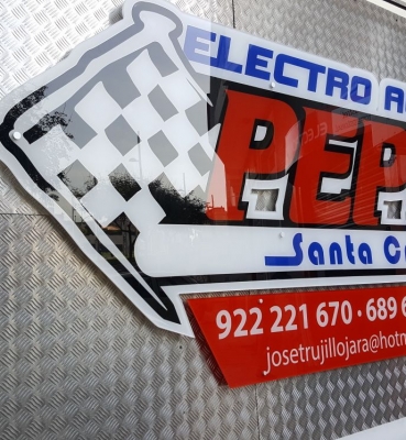 Rótulo Electro Auto Pepe