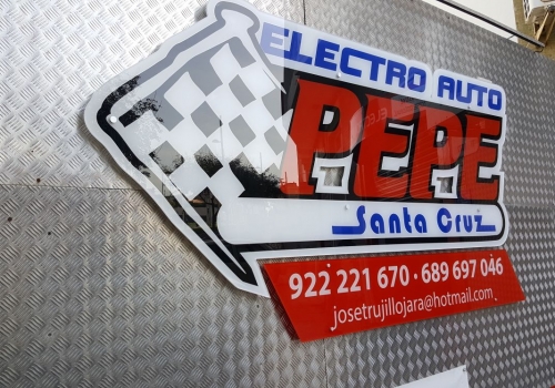 Rótulo Electro Auto Pepe