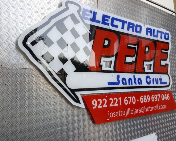 Rótulo Electro Auto Pepe