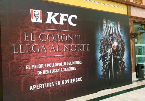 Mural «El Coronel llega al norte» para KFC