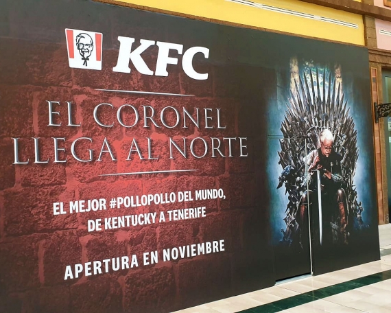 Mural «El Coronel llega al norte» para KFC