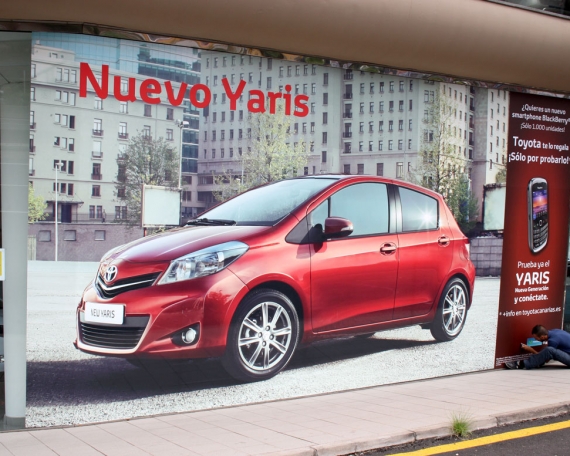 Vinilo cristalera Yaris