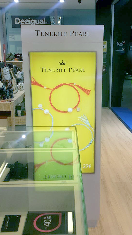 Cartel retroiluminado Tenerife Pearl